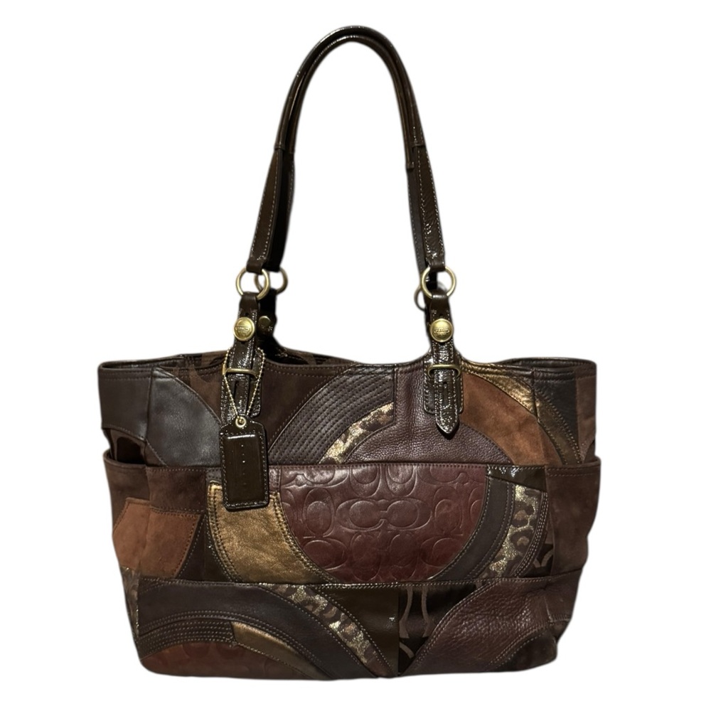 Coach Ocelot Patchwork East-West Tote Bag